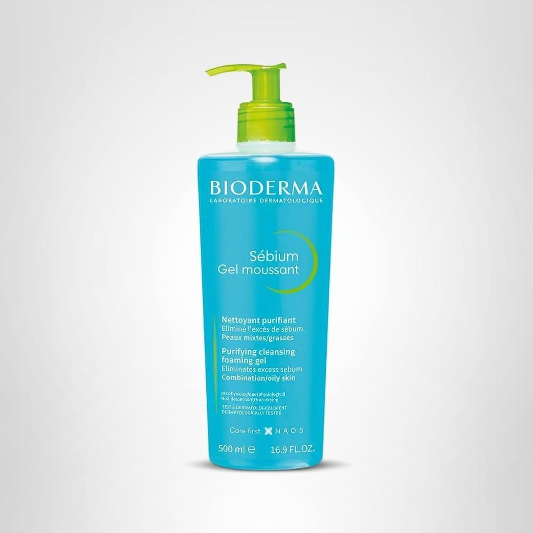 image:imageBioderma Face Cleanser Sbium Makeup Removing Cleanser Skin Purifying Face Wash for Combination to Oily Skin167 Fl Oz Pack of 1