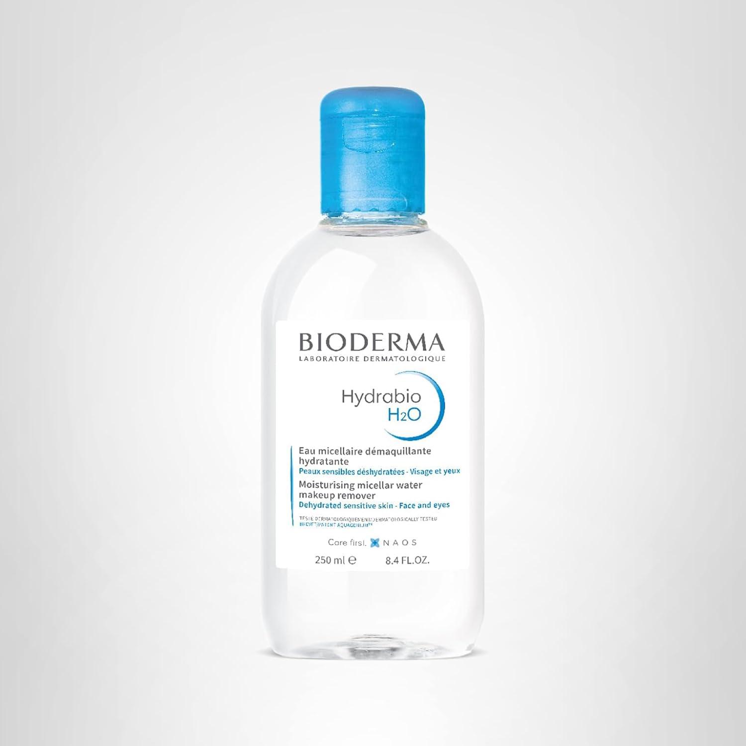 image:imageBioderma Hydrabio H2O Micellar Water Face Cleanser and Makeup Remover Micellar Cleansing Water for Dehydrated Sensitive Skin833 Fl Oz Pack of 1