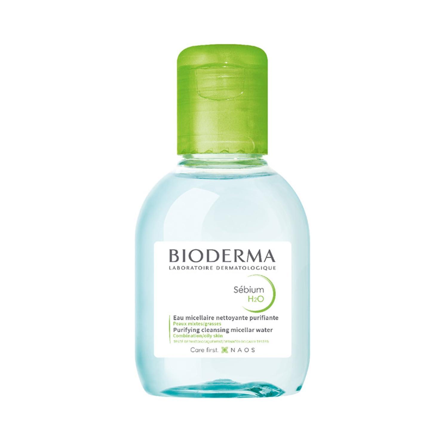 image:imageBioderma Sbium H2O Micellar Water Facial Cleanser and Makeup Remover Face Cleanser for Combination to Oily SkinWithout Pump