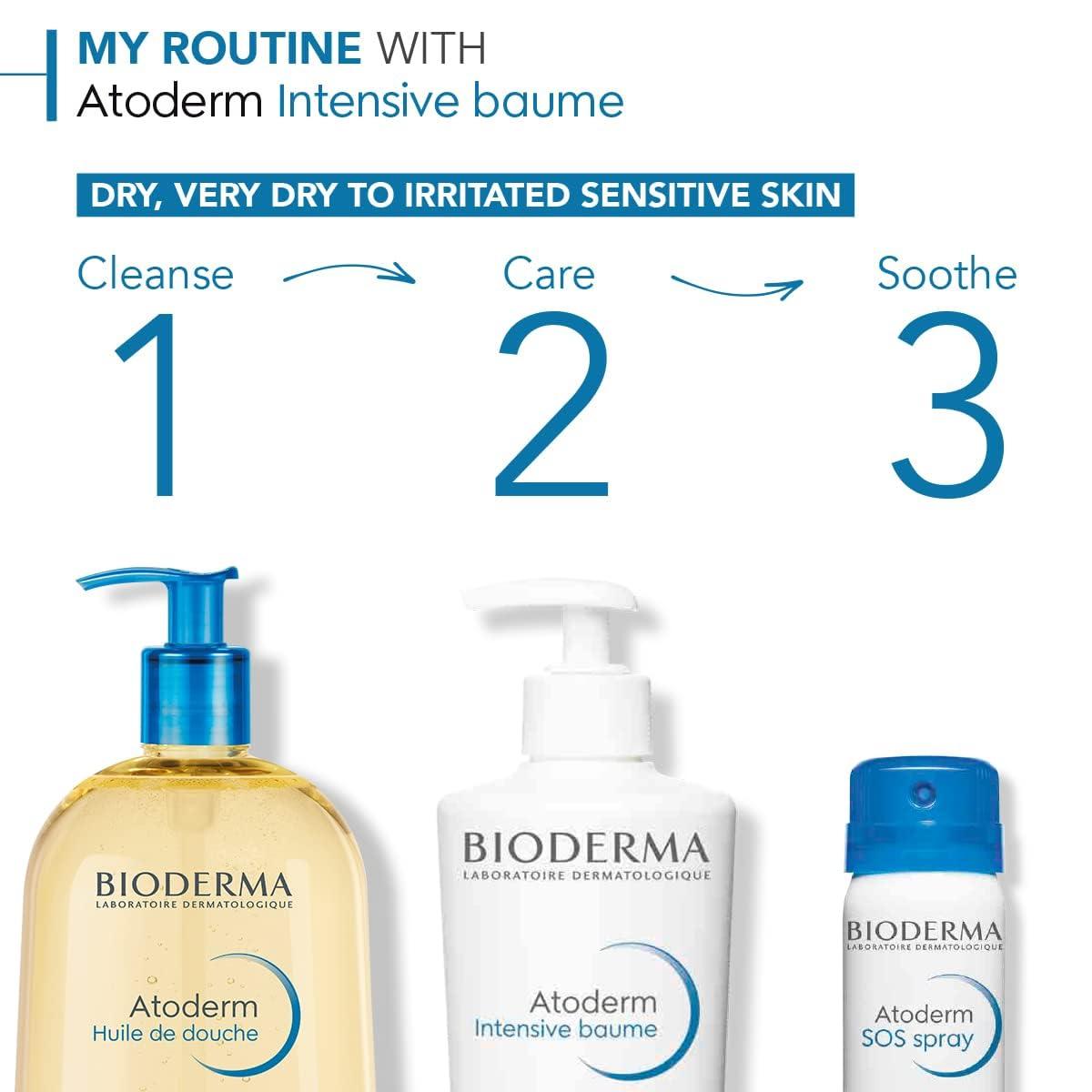image:imageBioderma Atoderm Intensive Balm Hydrating Balm for Dry to Atopic Sensitive Skin Face amp Body Moisturizer with Ultra Soothing AntiItching Formula FragranceFree NonGreasy amp NonSticky for Family169 Ounce Pack of 2