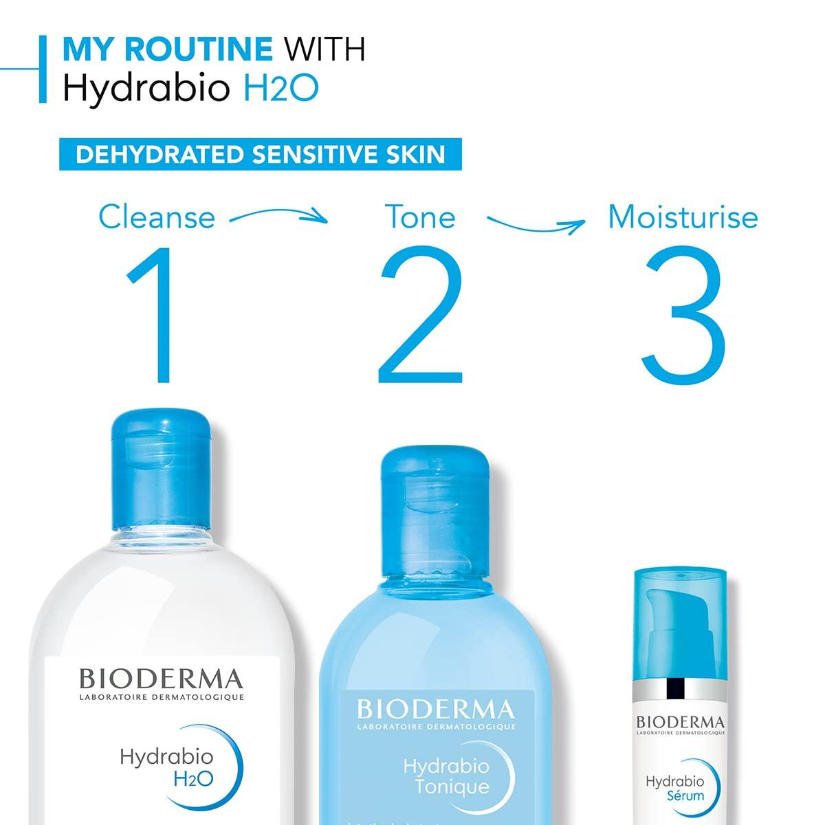 image:imageBioderma Hydrabio DUO H2O Micellar Water Cleansing and MakeUp Removing for Dehydrated Sensitive Skin 334 Fl Oz