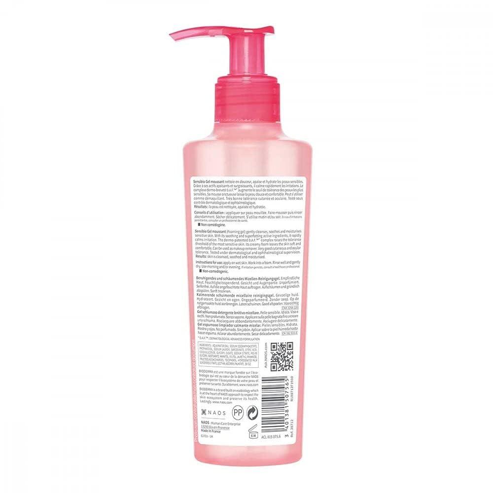 image:imageBioderma Sensibio Micellar Cleansing and Makeup Removing Foaming Gel for Sensitive SkinUnscented