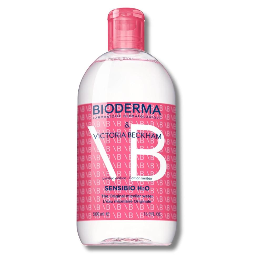 image:imageBioderma  Sensibio  H2O Micellar Water  Makeup Remover Cleanser  Face Cleanser for Sensitive Skin167 Fl Oz Limited Edition designed by Victoria Beckham