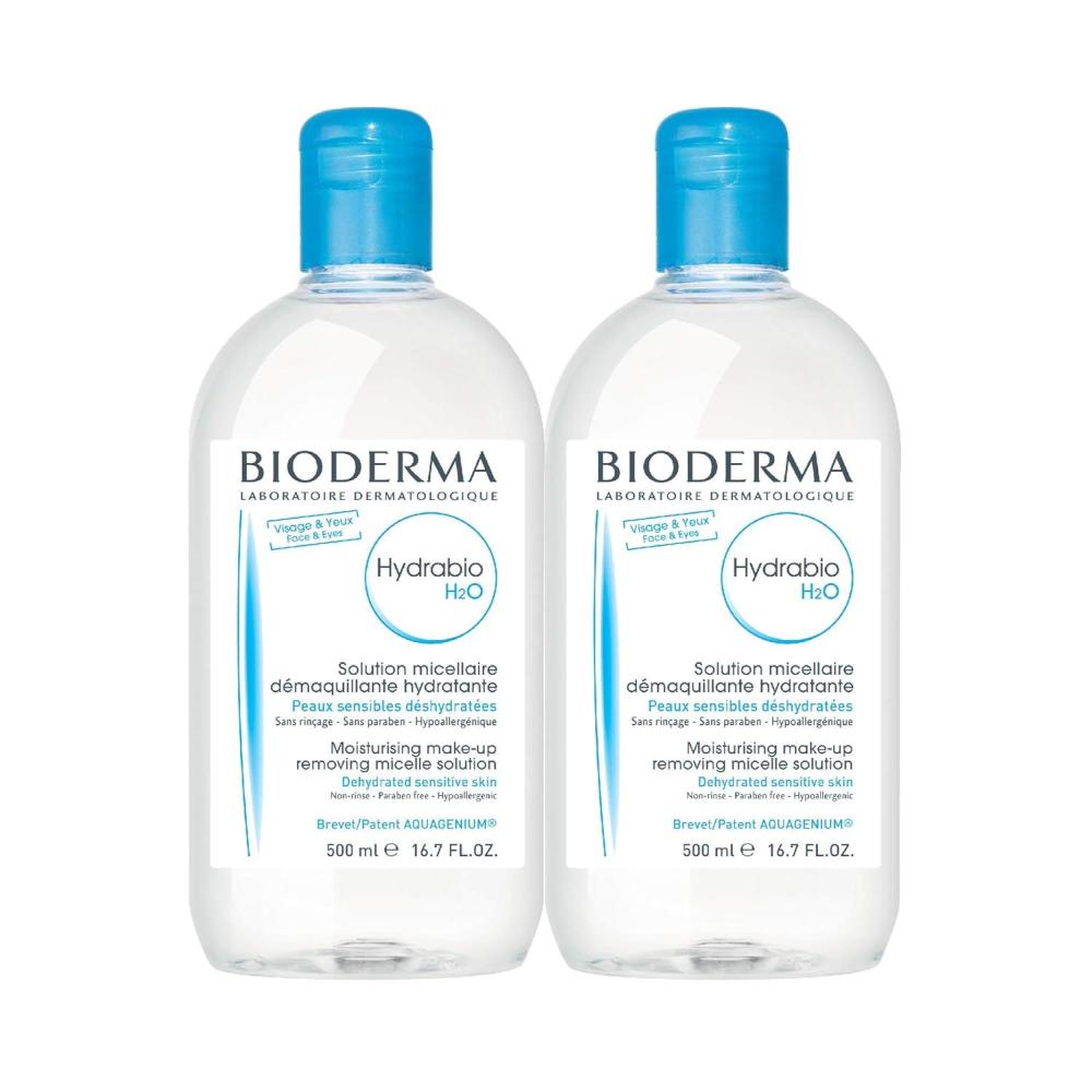 image:imageBioderma Hydrabio DUO H2O Micellar Water Cleansing and MakeUp Removing for Dehydrated Sensitive Skin 334 Fl Oz