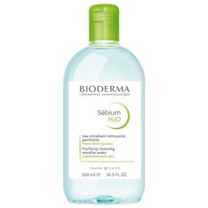Bioderma – Sébium H2O – Micellar Water – Facial Cleanser and Makeup Remover – Face Cleanser for Combination to Oily Skin(Without Pump)