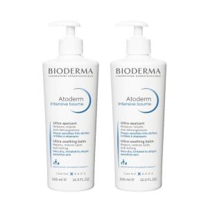 Bioderma Atoderm Intensive Balm, Hydrating Balm for Dry to Atopic Sensitive Skin, Face & Body Moisturizer with Ultra Soothing Anti-Itching Formula, Fragrance-Free, Non-Greasy & Non-Sticky for Family(16.9 Ounce (Pack of 2))
