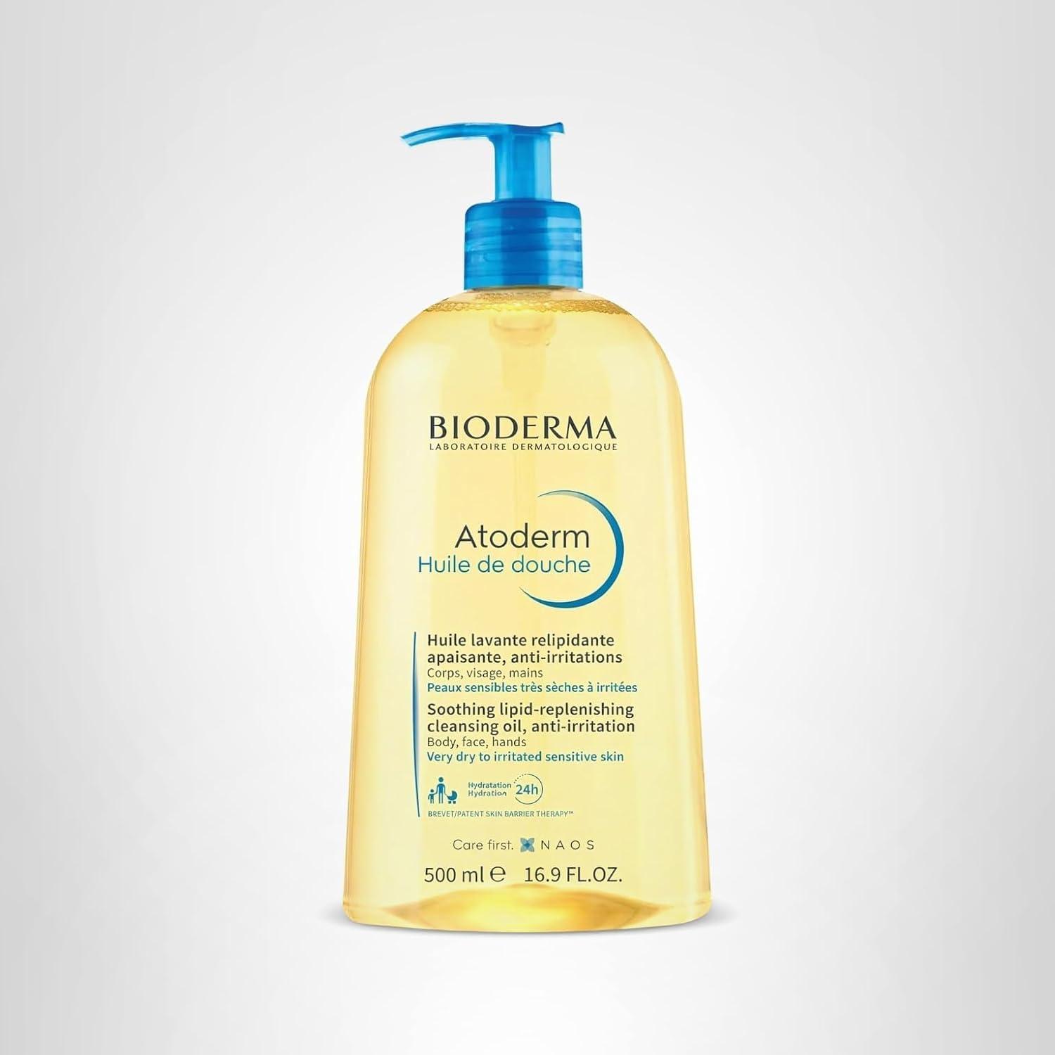 image:imageBioderma Atoderm Shower Oil Cleansing Oil For Face amp Body Nourishing Cleansing Oil For Dry to Atopic Sensitive Skin For Softer amp Smooth Skin For Your Whole Family169 Fl Oz Pack of 1