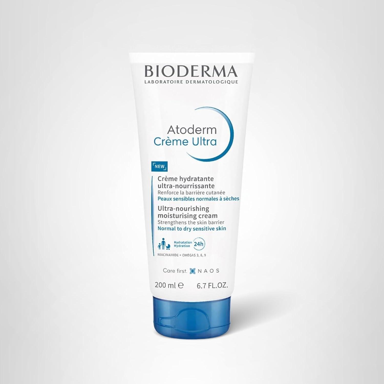 image:imageBioderma Atoderm Ultra Cream Duo Pack Hydrating Body Moisturizer for Normal to Dry Sensitive Skin 2x169 Fl Oz67 Fl Oz Pack of 1