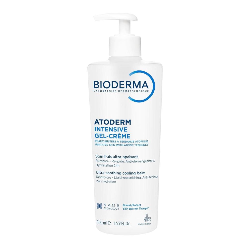image:imageBioderma Atoderm Intensive GelCream Soothing Body Moisturizer for Dry to Atopic Sensitive Skin 24Hour Hydration 169 Fl Oz