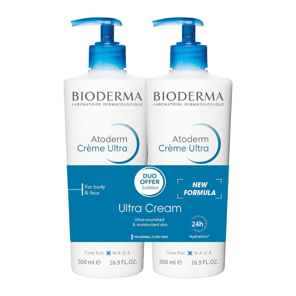 image:imageBioderma Atoderm Ultra Cream Duo Pack Hydrating Body Moisturizer for Normal to Dry Sensitive Skin 2x169 Fl Oz169 Fl Oz Pack of 2
