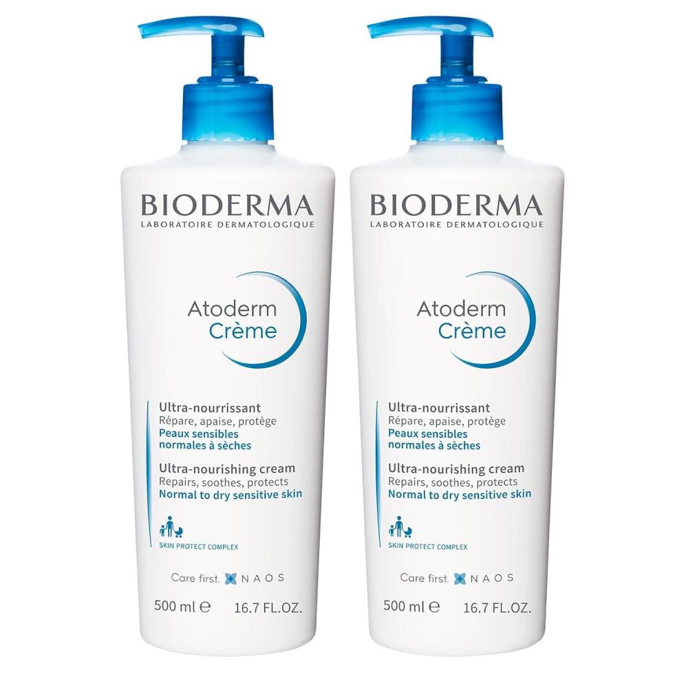 image:imageBioderma Atoderm Ultra Nourishing Cream Duo Fragrance Free Strengthens Skin Barrier for Normal To Dry Sensitive Skin A Value Pack That Provides Immediate amp Lasting Moisture For The Whole Family