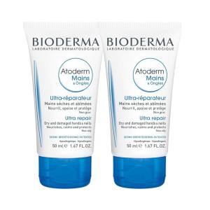 Bioderma – Atoderm – Hands and Nails Cream – Nourishes and Restores -(1.67 Fl Oz (Pack of 2))