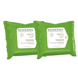 Bioderma – Makeup Remover – Sébium H2O – Cleansing and Make-Up Removing – Cleansing Wipes for Combination to Oily Skin(50 Count (Pack of 1))