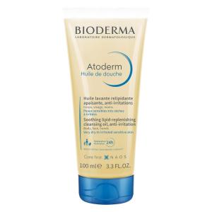Bioderma Atoderm Shower Oil, Cleansing Oil For Face & Body, Nourishing Cleansing Oil For Dry to Atopic Sensitive Skin For Softer & Smooth Skin For Your Whole Family(3.4 Fl Oz (Pack of 1))