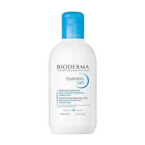 Bioderma Hydrabio Milk Cleansing and Make-Up Removing, Hydrating feeling, for Dehydrated Sensitive Skin, 8.33 Fl Oz
